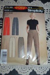 4939 EZ SLIM & STRAIGHT LEG PANTS NO ZIP PATTERN 10-22